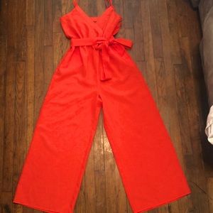 Bright Orange Jumpsuit, Size Medium